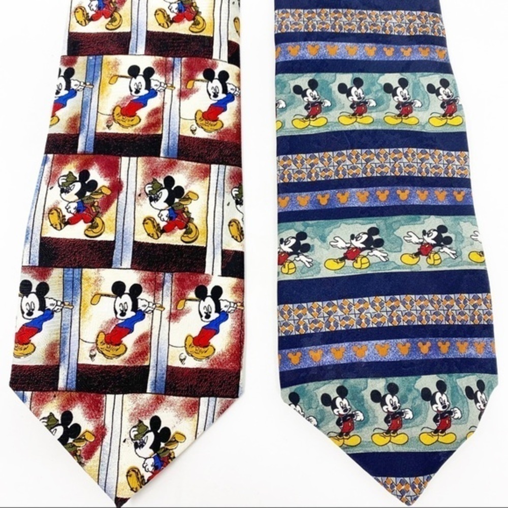 Disney Mickey Mouse Ties Lot of (2)